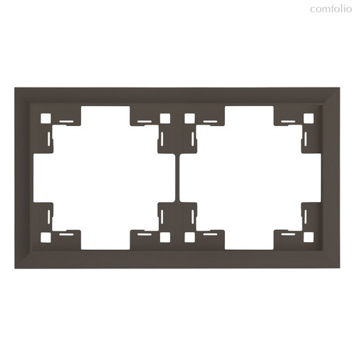 Рамка двухместная классик 35920 CP, капучино, 2 поста - Rikett