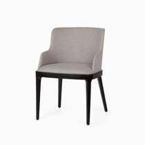 Полукресло Gustav с подлокотниками, цвет светло-серый/черный - Cosmo Red