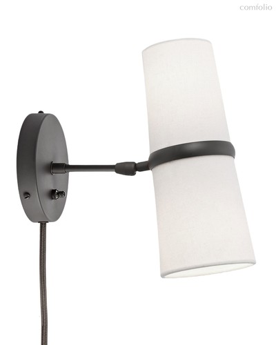 Чёрное бра Флемиш с проводом, цвет черный - Louvre Home