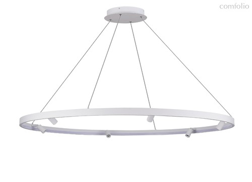 Aura Spot подвесной Led св-к, AC220-240В, 52Вт, 2860Lm, 3000K, D1200xH1500мм, споты 6х3Вт, Ra>80, габариты профиля W13хH35мм, 45°, IP20, белый - Donolux