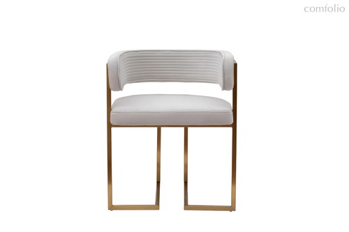 Стул велюр светло-серый/матовое золото 60x55x73см - Garda Decor