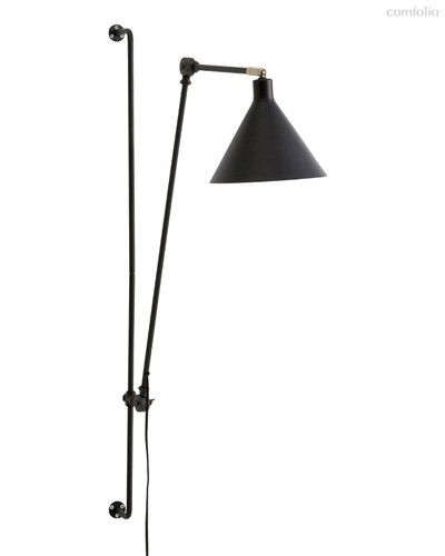 Чёрный настенный светильник Джордан, цвет черный - Louvre Home