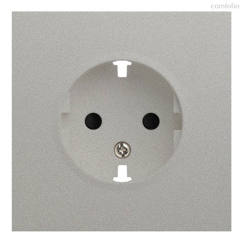 Лицевая панель для розетки 2к+з 35632 PL, платина - Rikett