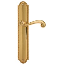 Дверная ручка Venezia Carnevale на планке PL98 полированная латунь - Venezia Collezione