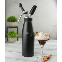 Сифон (кремер) для взбивания сливок 1 л (до +30°C) алюм. черныйe - P.L. Proff Cuisine