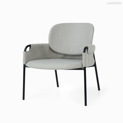 Кресло Claudio Lounge, цвет светло-серый/черный - Cosmo