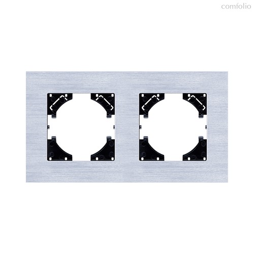 Рамка 2-постовая, серебро Kollinger Reflex AL RA2SR - Kollinger