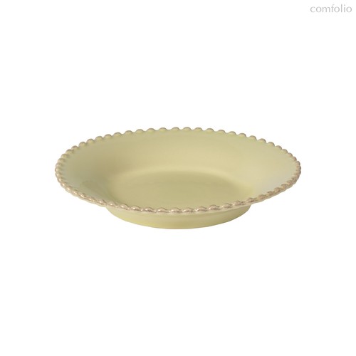 Тарелка глубокая Pearl Lilly Green 24см PEP241-LLY (PEP241-03317P), цвет желтый/зеленый, 24 см - Costa Nova
