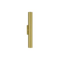 Compass светильник настенный, 2х10W, D45xH380мм, 2069Lm, AC90-264V, Ra>90, 24°, 3000К, IP20, матовая латунь, источник питания в комплекте - Donolux