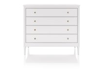 Комод Elit 4 ящика (белый) - Ellipse