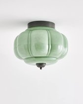 Чёрный светильник Элаиза с зелёным плафоном, цвет зеленый - Louvre Home