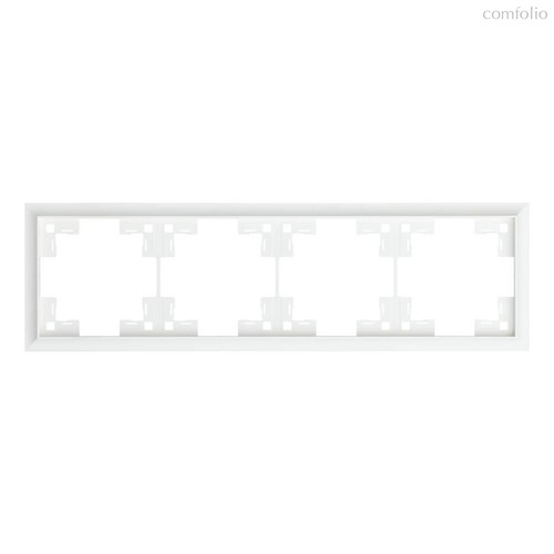 Четырехместная рамка классик 35940 MW, белый сатин - Rikett