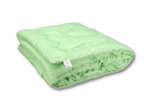 ОМБ-15 Одеяло "Микрофибра-Бамбук" 140х205 классическое-всесезонное, цвет салатовый - АльВиТек
