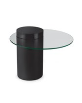 Черный приставной столик Мартиника. - Louvre Home