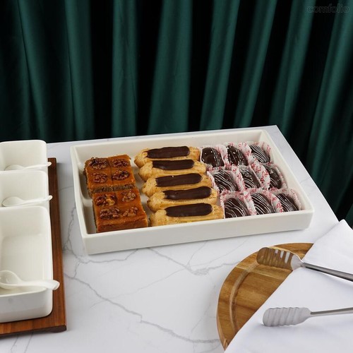 Блюдо прямоугольное 36,5*24,5 см h4,5 см White Style Buffet P.L. - P.L. Proff Cuisine