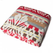 Одеяло Хлопок100% арт.37-15 (красные лубны), цвет бежевый, 170x205 см - Valtery