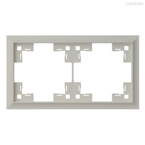 Рамка двухместная классик 35920 LN, лен, 2 поста - Rikett