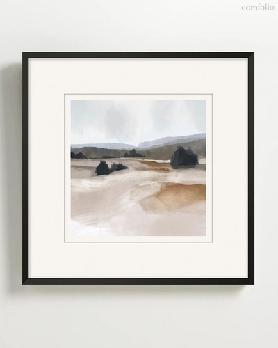 Квадратный постер The Ranch, цвет бежевый - Louvre Home