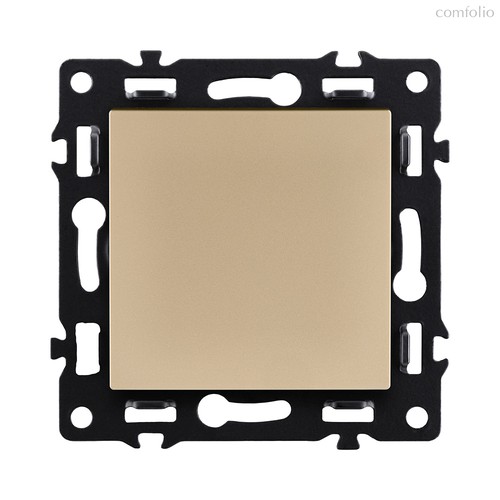 Выключатель 1-клавишный перекрестный 10А/250В, золотой Kollinger Asthetik AS-003GD - Kollinger