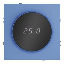 Терморегулятор электронный VOLTUM S70 с индикацией и датчиком, для теплого пола, деним - Voltum