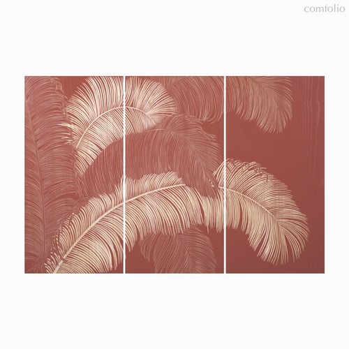 Набор панно Under the canopy II 120х180, цвет красный - Cosmo