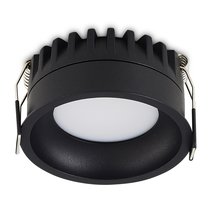 LED, CRATER cв-к встраиваемый, 10W, 744Lm, 2700-3000-4000K, D81, 5хH39мм, IP44, 120°, Ra>90, UGR<19, PF0, 9, черный RAL9005, источник питания в комплекте - Donolux