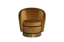 Кресло Наполи (Napoli) вращающееся, велюр принт Pad31+Latt-ORANG 76x76x76см - Garda Decor