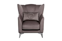 Кресло Сиена (Siena) велюр коричневый Colt1012-ROSKOR 83x82x93см - Garda Decor