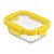 Контейнер для запекания и хранения прямоугольный с крышкой, 370 мл, желтый - Smart Solutions