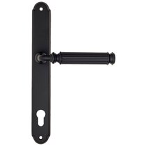 Дверная ручка на планке Fratelli Cattini ENCIA CYL PL01-NM матовый черный - Fratelli Cattini