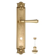 Дверная ручка Venezia Callisto WC-2 на планке PL97 полированная латунь