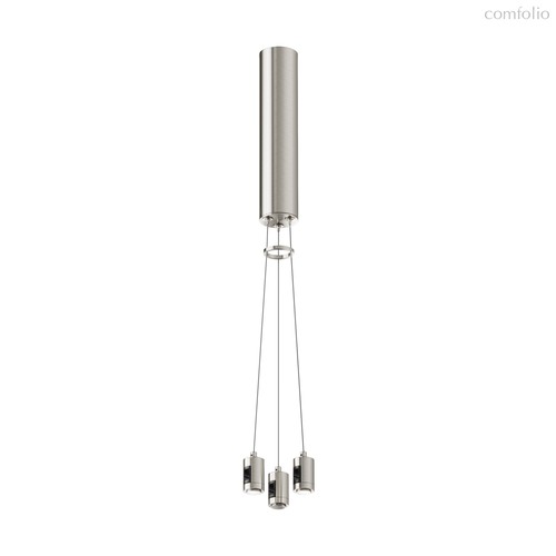 Подвесной набор с основанием под блок питания для круглого шинопровода Flarity платина - Maytoni