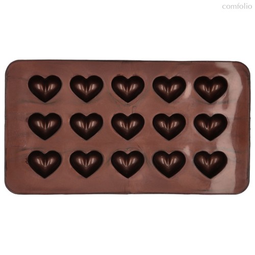 Набор форм для шоколадных конфет и пралине Birkmann Сердечки 21x11,5см, силикон, 2 шт (30 конфет) - Birkmann