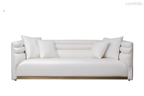 Диван трехместный Толедо (GD/Toledo) св. бежевый рогожка Norton-Svbeg 236x97x77см - Garda Decor