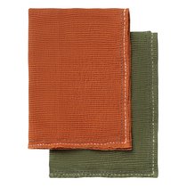 Набор вафельных полотенец с декоративной строчкой из коллекции Essential, 50х70 см - Tkano