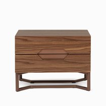 Прикроватная тумба Ambra 60х40, цвет коричневый/светло-коричневый - Cosmo