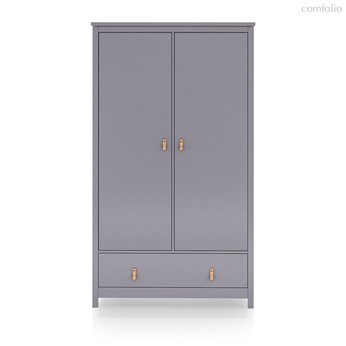 Шкаф Wood 2-х створчатый (серый), цвет серый - Ellipse