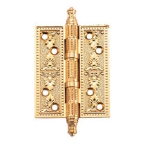 Универсальная петля врезная латунная A030-G 4272 S.GOLD (Размер XL 127x89x4 мм, матовое золото) - Archie