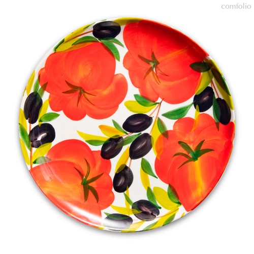 Тарелка закусочная Edelweiss Томаты и оливки 22 см, керамика - Edelweiss