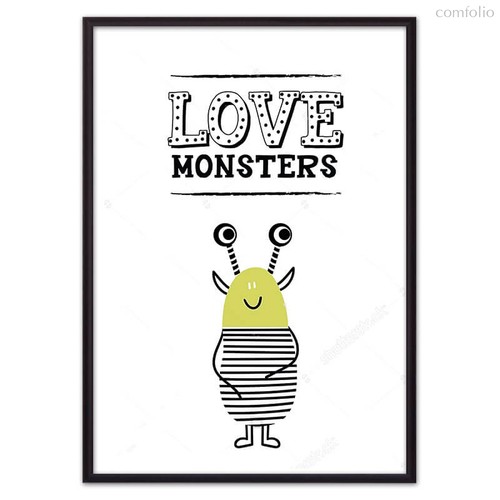 Монстр "Love monsters", 50x70 см - Dom Korleone