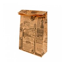 Пакет для покупок без ручек "Газета" 20+9*34,5 см, крафт-бумага, Garcia de PouИспания - Garcia De Pou