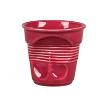 Чашка кофейная Barista (Бариста) "мятая" 140 мл, h 7 см 6 шт., цвет бордовый - P.L. Proff Cuisine
