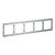 Рамка пластиковая VOLTUM S70 на 5 постов, серый - Voltum
