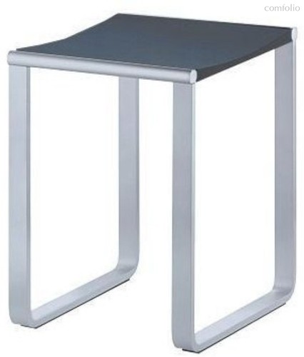 14982010037 PLAN Табурет, подходит также для душевой зоны, нагрузка: 100 kg, хром/темно-серый (RAL 7021) - Keuco