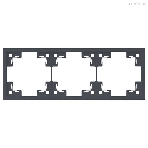 Трехместная рамка 35830 BT, базальт - Rikett