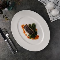 Блюдо овальное 33,7x26,6 см h2,5 см Neo Silk, цвет белый - Noble