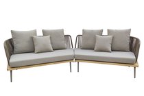 Диван угловой "БЭЙЛИ (BAYLEY)" уличный серый 280x84x75см - Garda Decor