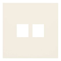 Лицевая панель для двойной информационной розетки 35442 MC, кремовый сатин
