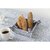 Корзинка для хлеба серого цвета с принтом Спелая Смородина из коллекции Scandinavian touch, 30х30 см - Tkano