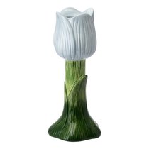 Подсвечник Floret голубого цвета из коллекции Blossom, 20 см - Tkano